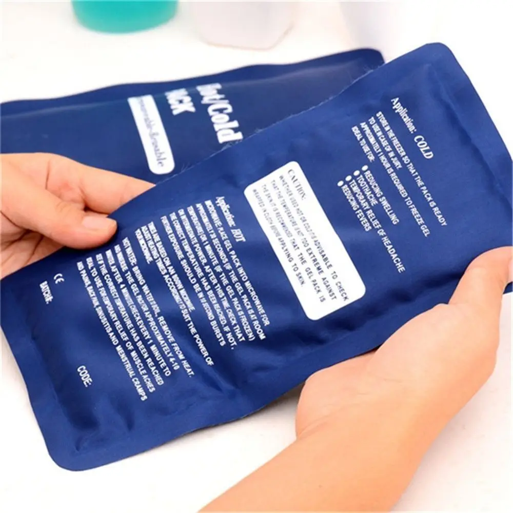 Hot/Cold Packs Reusable Ice Pack Pain Fever Relief Water Cool Heat Convenient Bag Insulated Soothing Heat Pads for Injuries Care 4