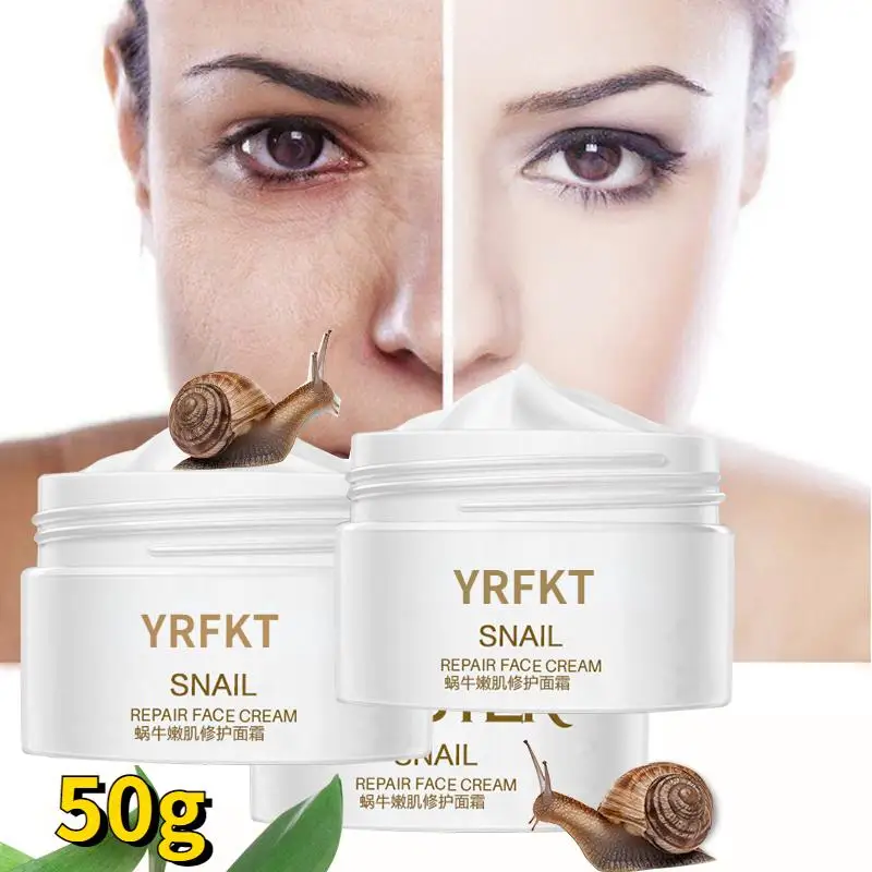 Anti Aging Snail Essence Face Cream Whitening Snail Cream Serum Moist Nourishing Lifting Face Skin Care Anti Wrinkle