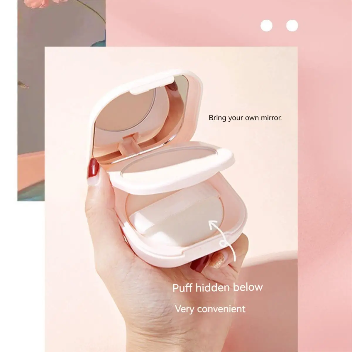 Setting Powder Oil Control Makeup Setting Brightening Skin Tone Powder Mirror Compact Portable Makeup setting powder,compact powder