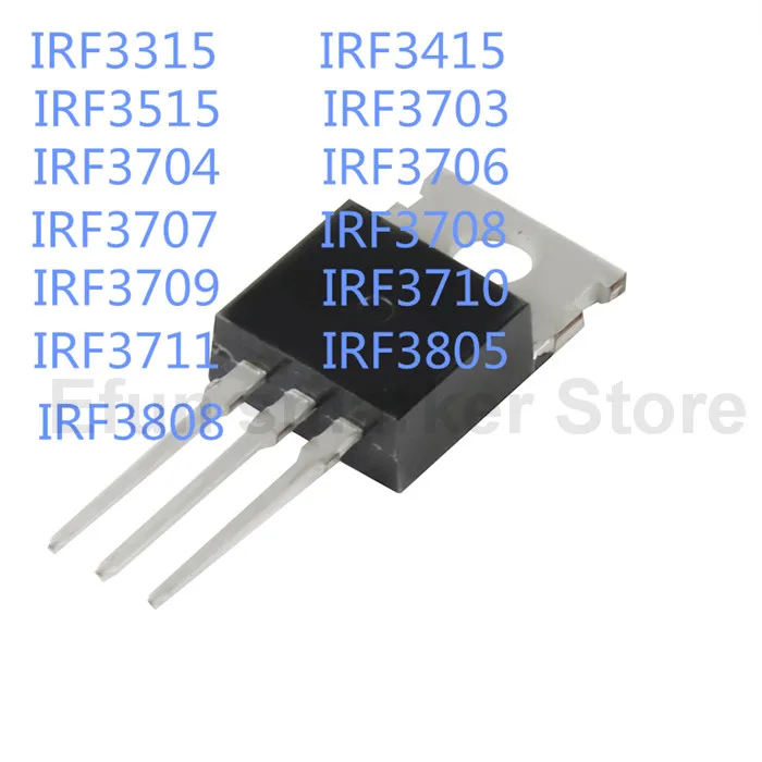10-unids-lote-IRF3315-IRF3415-IRF3515-IRF3703-IRF3704-IRF3706-IRF3707 ...