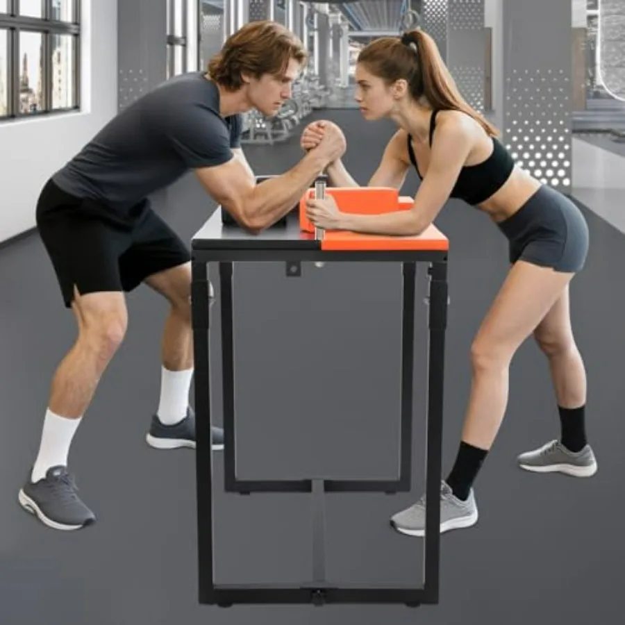 Arm Wrestling Battle Table, 35.4x25.5x39.3in Professional Wrist Strength Training Support Plate, Foldable Board Arm Wrestling Eq