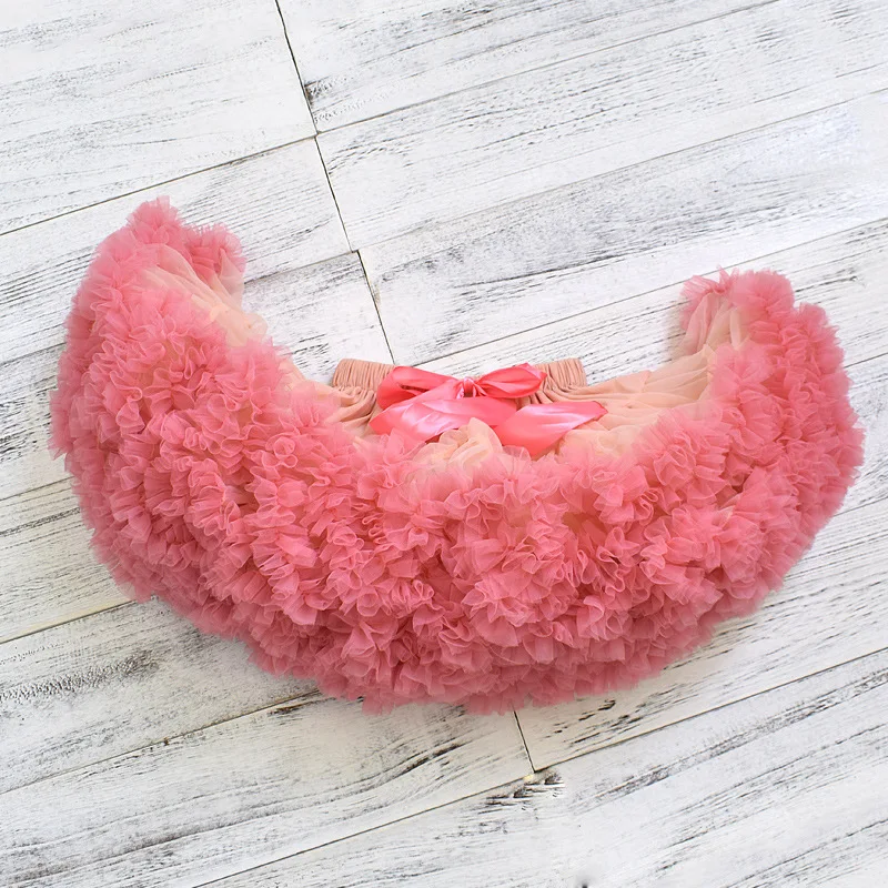 Upgrade Girls Tutu Skirts Solid Fluffy Tulle Princess Ball Gown Pettiskirt Kids Ballet Party Dress for Children B016 HOT