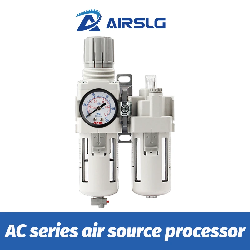 Tratamento da Fonte de ar do Compressor de ar Comprimido com Válvula de Redução de Pressão Pneumática Smc tipo ac Separação de Óleo Branco-água