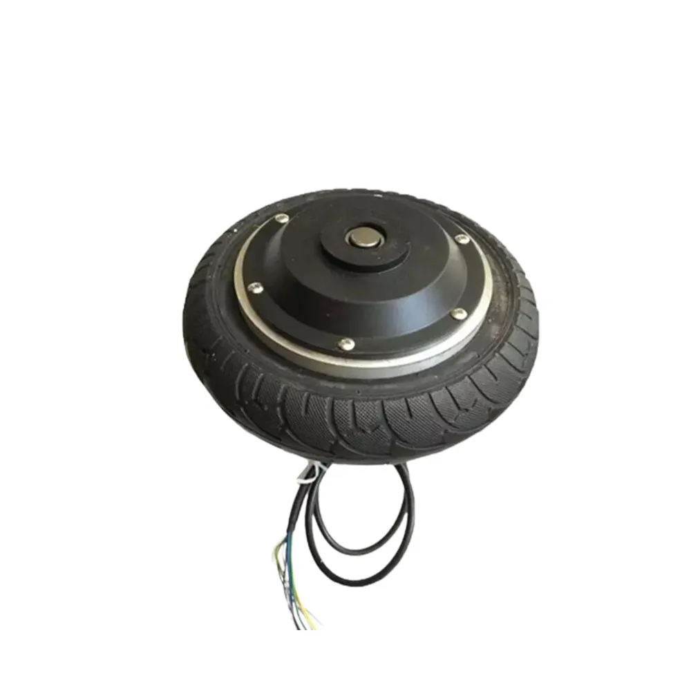 8" BLDC Rubber Wheel Hub Motor Built-in Encoder 24V/36V/48V 250W/400W DC Electric Servo Hub Motor for AGV Robot