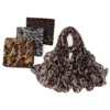Big Size Classic Leopard Print Headscarf Bandanas Muslim Women Trendy Voile Soft Hijab Shawls Popular Style Long Scarf Headwraps 3