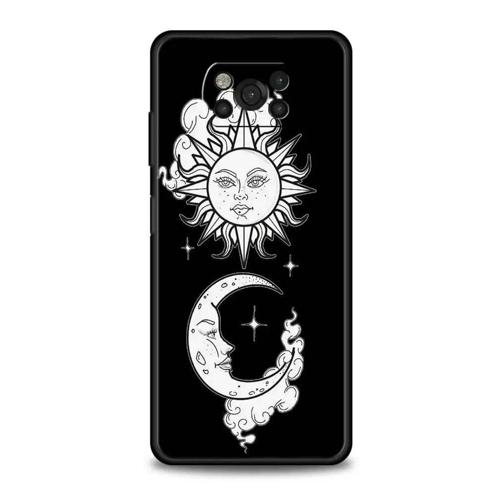 Sun Moon Angel Eyes Artistic Phone Case - Elegant and Durable Design