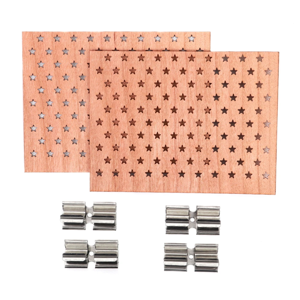 Description Picture 6 of itemLarge Width Star Hole Wooden Candle Wicks with Metal Bases Soy Wax Candle Cores Parffin Wax Wicks DIY Candle Making Supplies
