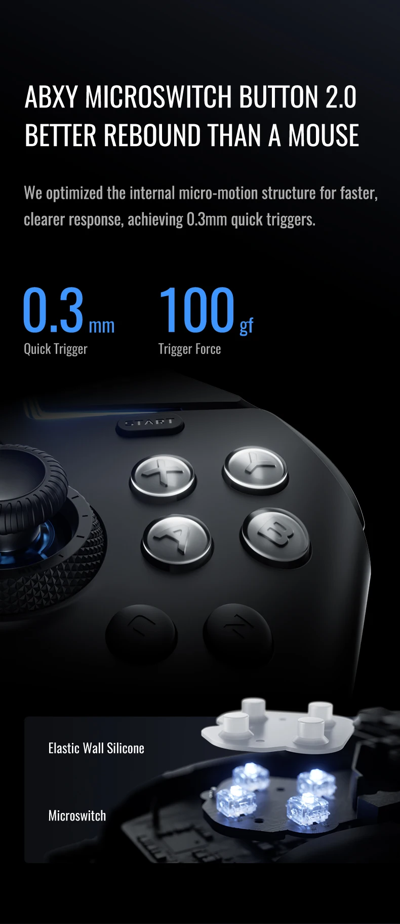 Беспроводной игровой контроллер Flydigi APEX 4/vдер 4Pro, триггер для ...