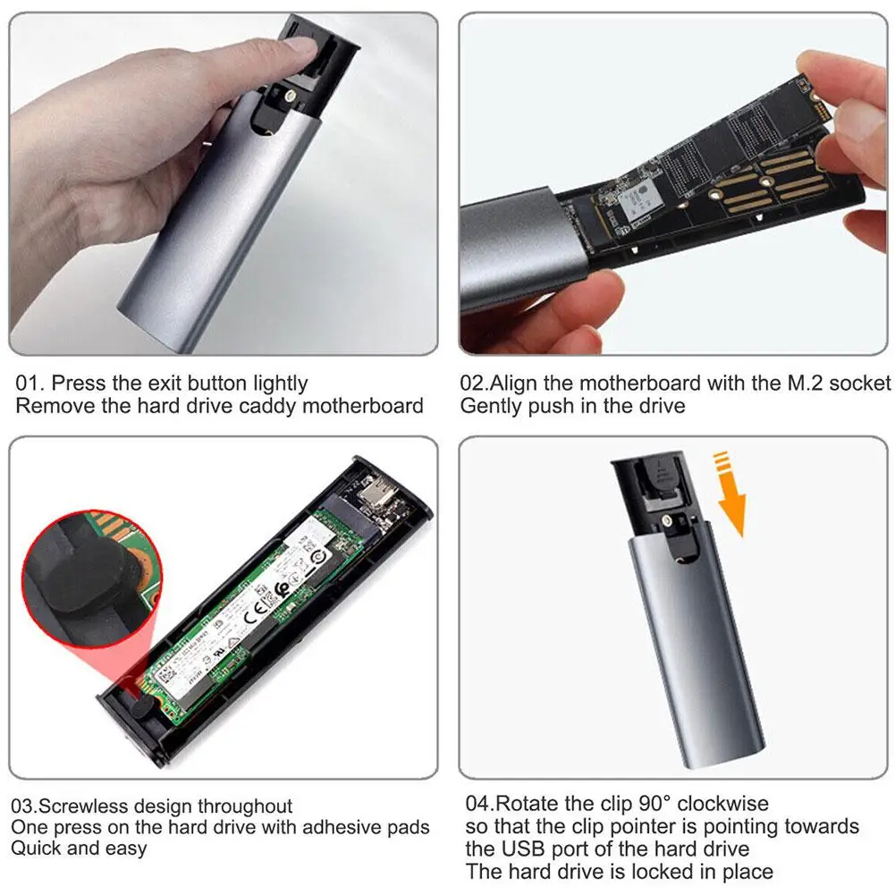 USB 3.1 NGFF NVMEM. 고속 SSD 보호 케이스, 외부 HD USB C 3.2, C타입 I8E9, M2 NVMe 인클로저, 20Gbps