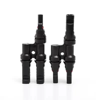 PV Connector T Type Parallel Connection Solar Panel System Waterproof Connector Branch Two Pieces Solar Cell Connect Plug 2