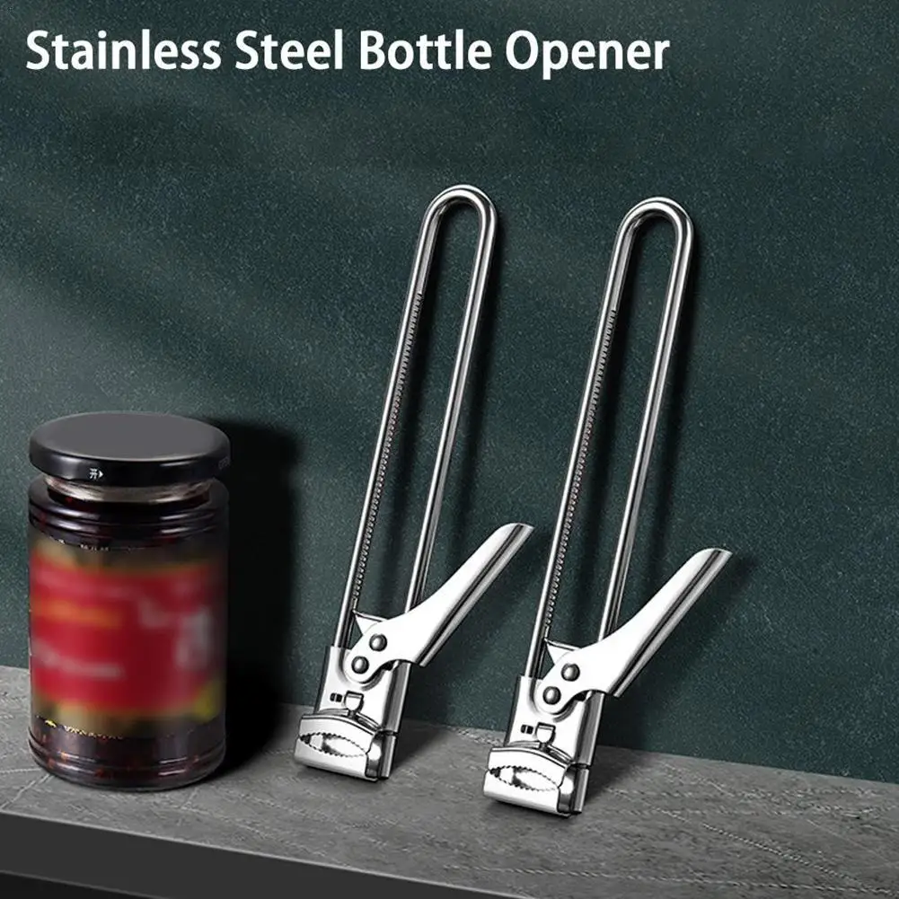 

New Non-slip Stainless Steel Can Opener Adjustable Bottle Opener