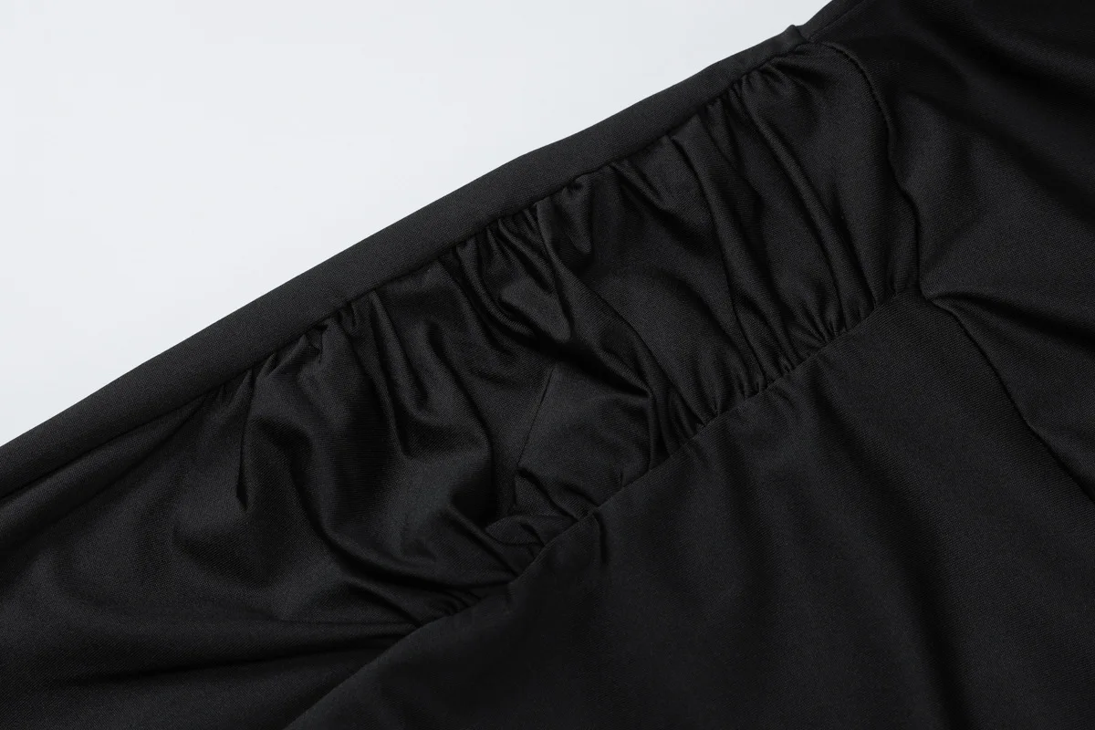 Autumn Fashion Black Maxi Dress Women's Square Collar High Waist Slim Elegant Party Dress Gown Female Solid Long Dress New