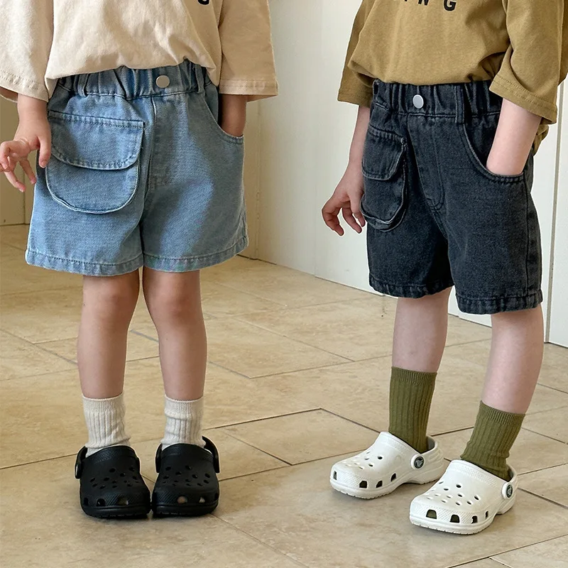 5091 Children's Denim Shorts Summer New Boys' Summer Clothes Baby Loose Casual Pants