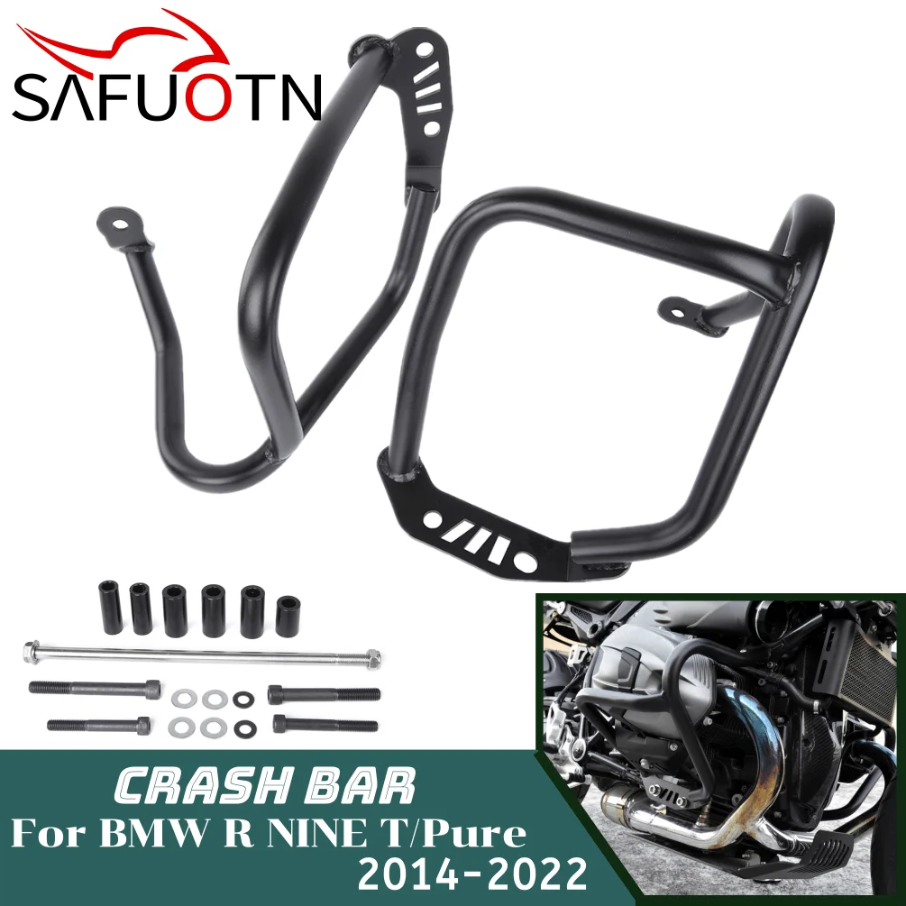 R Nine T Engine Guard Bumper for BMW R9T 2014-Motorcycle Crash Bar Body Frame Protector Pure Racer Urban G S Accessories motorcycle accessories