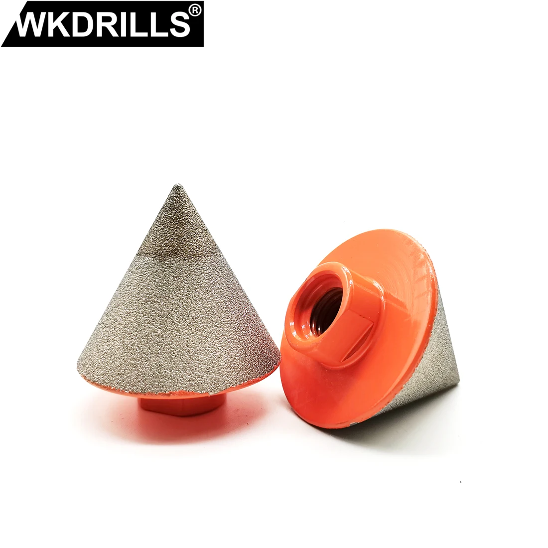 

2pcs Dia 50mm Diamond Chamfering Finger Bit M14 Thread Chamfer Milling Bits for Tile Ceramic Beveling Holes