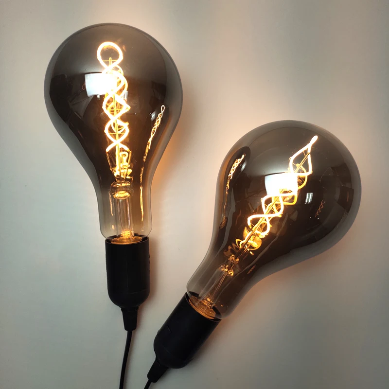 220V-250V 4W Led Retro Edison A110/G80/G95/G125/ST64 lampadina lampadario E27 spirale lampada al tungsteno negozio decorazione lampada