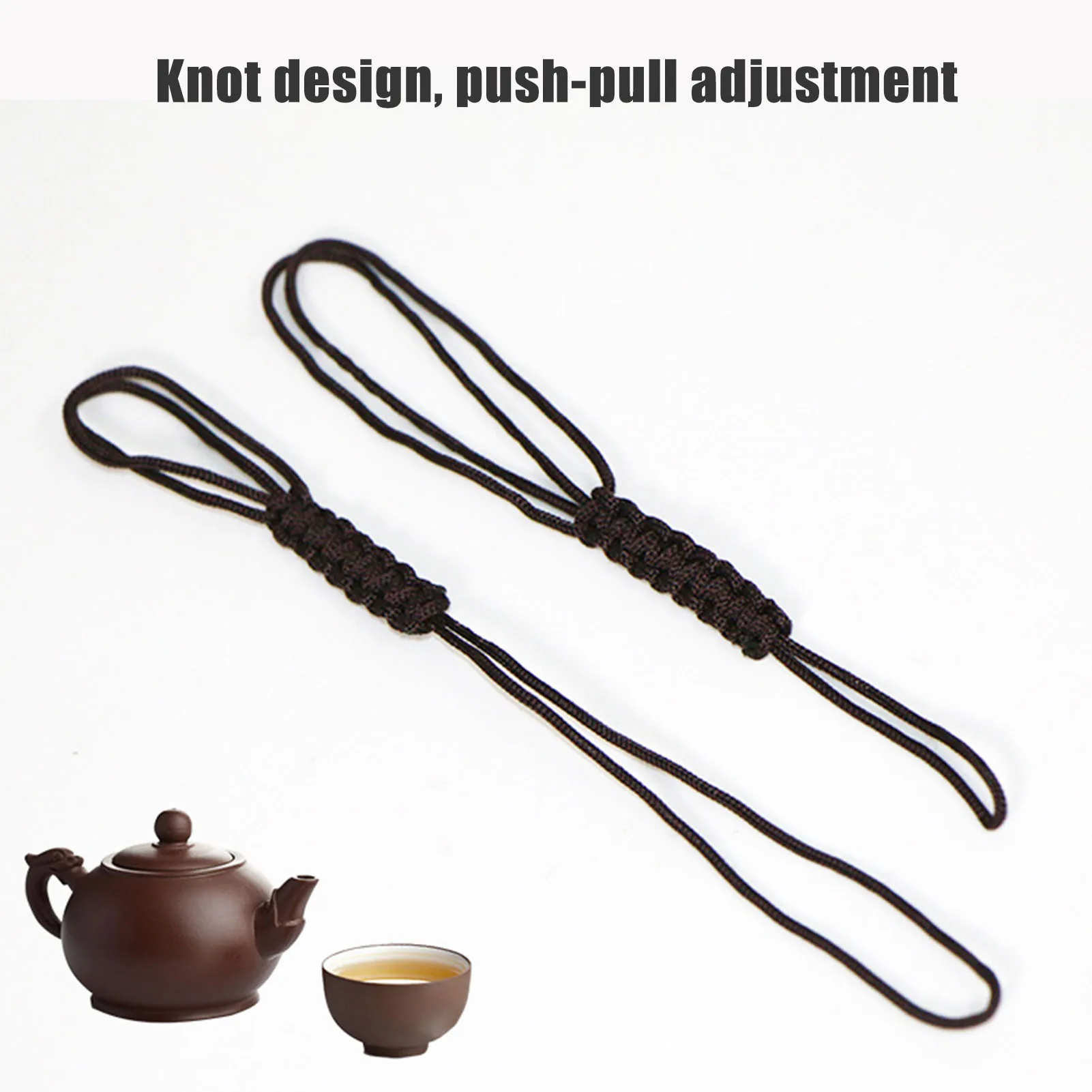 Clay Teapot Woven Rope Porcelain Cup Tea Anti-fall Lids Ropes Decor Suitable for Household Glass Teapot tea set