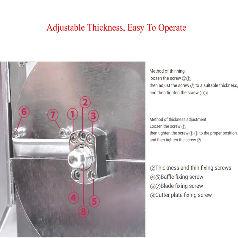 Desktop Meat Cutter Machine For Pork Lamb Beef Chicken Breast Vegetable Electric Meat Slicer 5