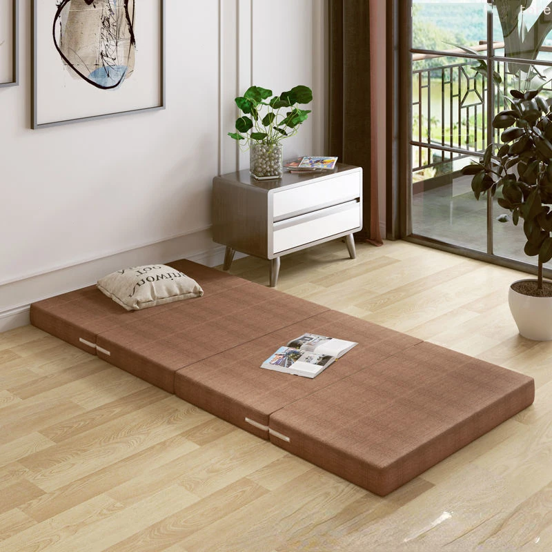 Foldable Dormitory Sponge Mattress Sofa Bed Tatami Mattresses Sleeping Mat Bedspreads Thickness Office Nap Pad Bedroom Cushion
