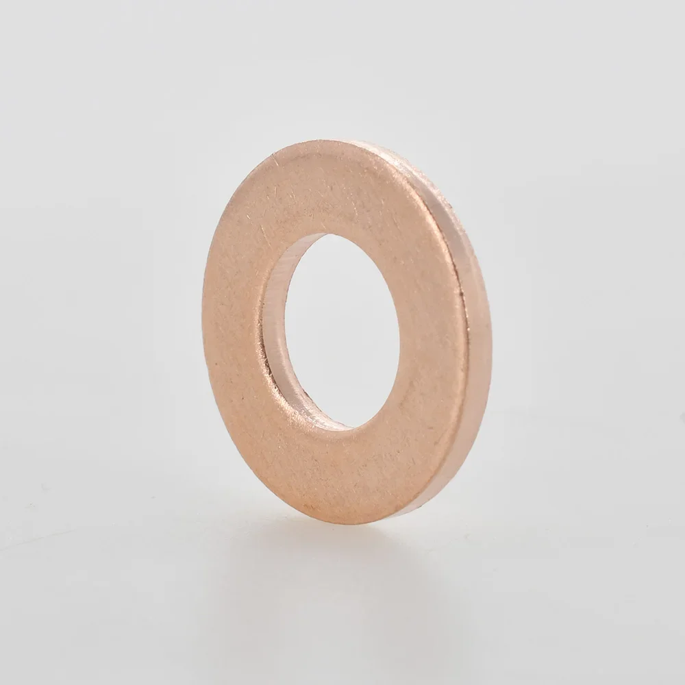 Pure Copper Washer Solid Flat Gasket Oil Sealing Washers Sump Plug Shim oring Valve Spacer M5 M6 M8 M10 M12 M14 M16 M18 M20 M22