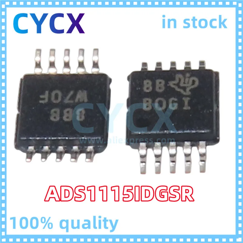 

ADS1115IDGSR BOGI ADC 16B ADC w/ Int MUX PGA Comp Osc & Ref 100% New Original