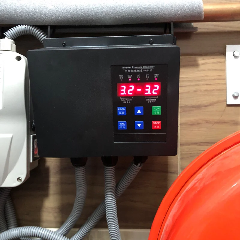 정압 급수 인버터 VFD 단상 출력 3상 220v 380v 컨트롤러 펌프용 주파수 변환기