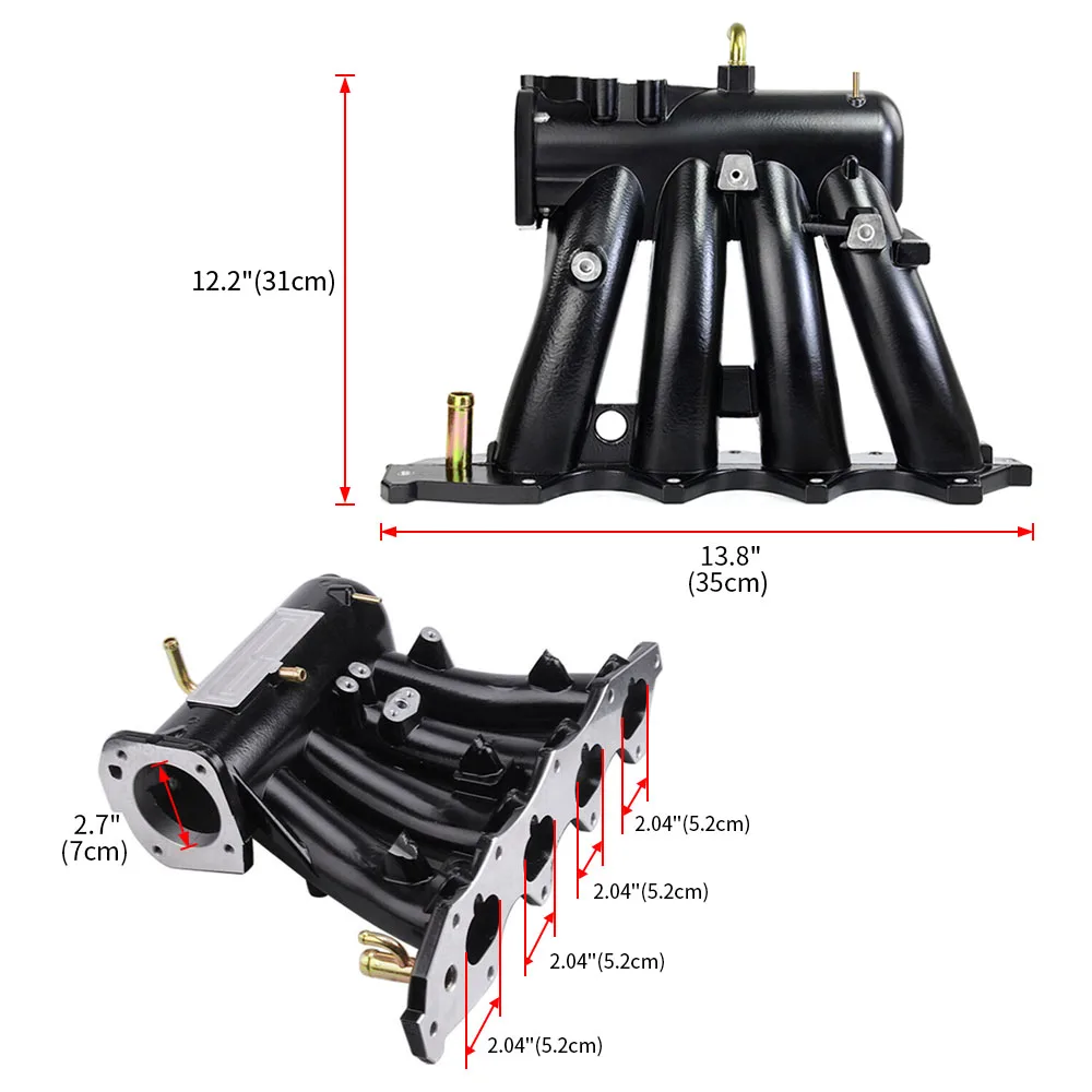 

70MM Power Air Intake Manifold Car Intake Manifold For Acura Integra GS-R GSR DC2 DB8 1.8L B18 B18C B18C1 DOHC VTEC 1992-2001