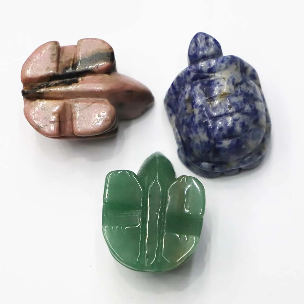 Natural Amethyst Crystal Healing Stone Turtle Statue Carved Ornaments Arts Crafts Charms Jewelry Room Decoration Accessories 1Pc