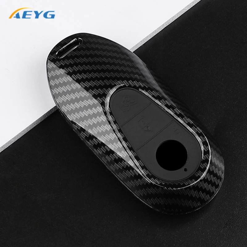 Sleek Carbon Fiber Car Key Cover - Premium Accessories
