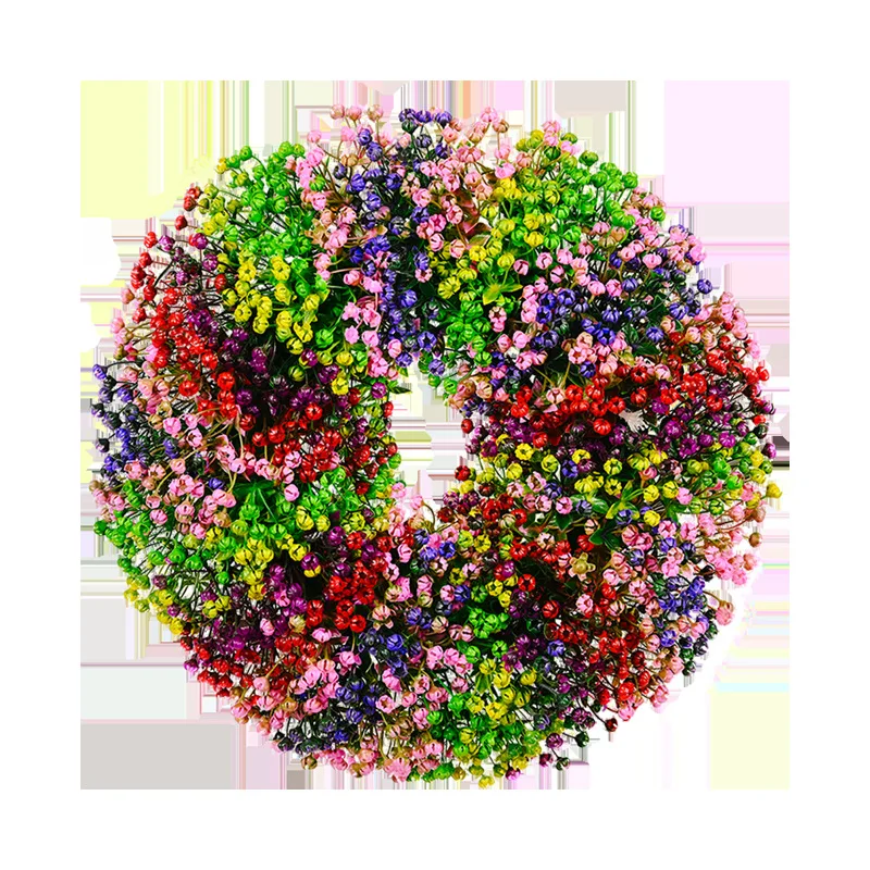 

Весенне-летний венок для входной двери, искусственные пионы и гортензии, цветочный венок, фермерские искусственные рождественские венки