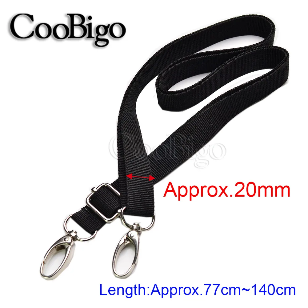 1pcs Shoulder Webbing Strap With Snap Hook Slider Single Band Adjustable Replacement Computer Bag Handbag Accessories