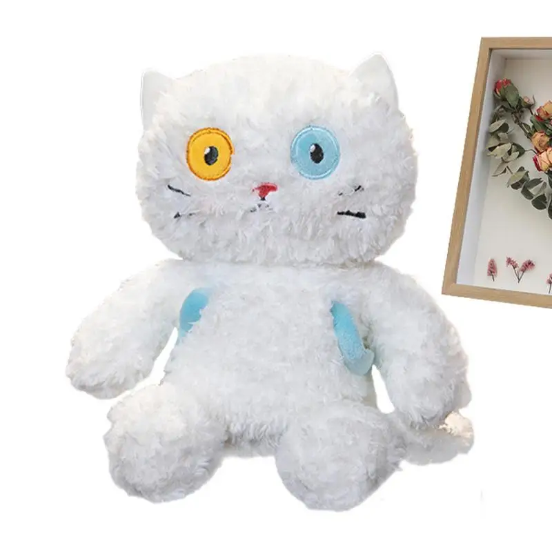 

Stuffed Kitten Toy Head Rotatable Cat Toys Sofa Decor For Girlfriends Sisters All Ages Kids Girls Boys Kitten Plush For Bedroom