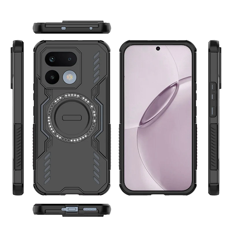 Magnetic Shockproof Non-Slip Phone Case with Heat Dissipation