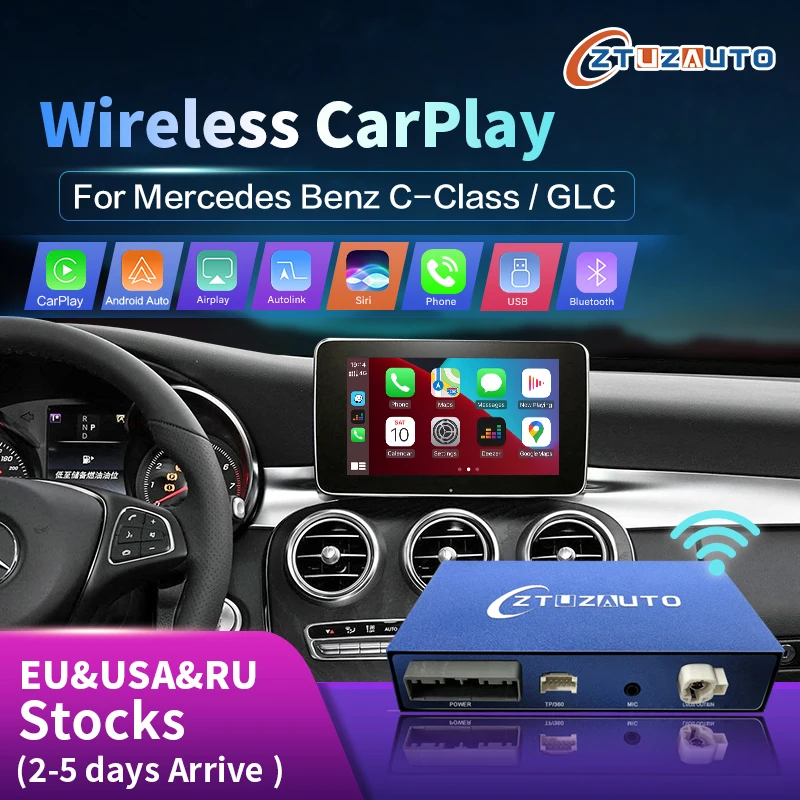 For Mercedes C GLC V W205 C63 Android 12 Screen Apple Carplay