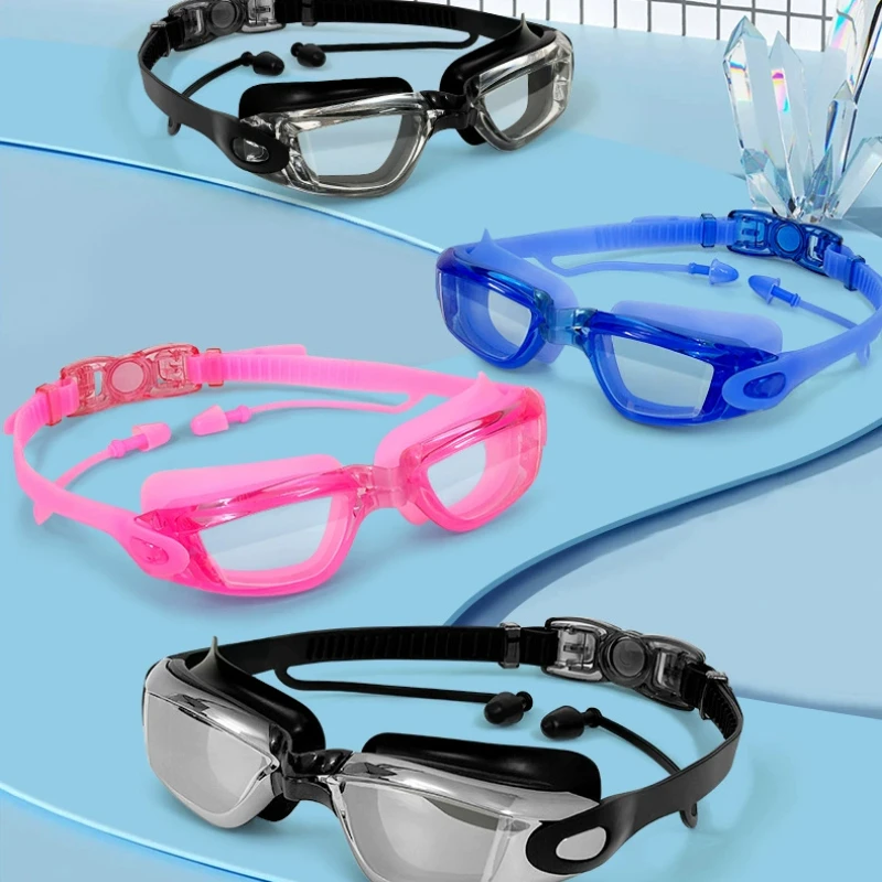 Swimming Goggles Professional Waterproof Swim Eyewear Glasses Anti-fog 100% UV Protection No Leaking For Adult Men Women Youth 5