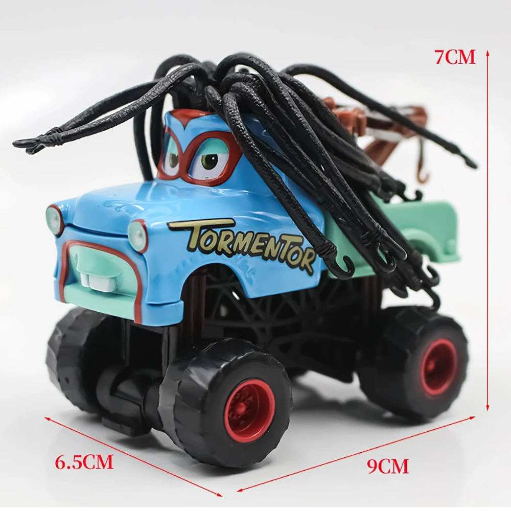 Diseny Cars Toy Monster Truck Tormentor Mater Frightening McMean Lightning McQueen I-Screamer Rastacarian Wrestler Model Toy Car - 5