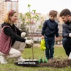 20pcs Non-Woven Tree Mulch Ring Reusable Tree Weed Barrier Mat Degradable Used inhibit Growth and Control Plant Root Protection 5