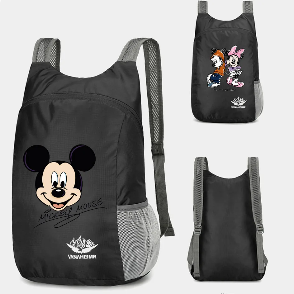 

Disney Mickey Mouse Outdoor Hiking Bag Lightweight Portable Backpack Waterproof Folding Ultralight Bag for Women Men Travelling