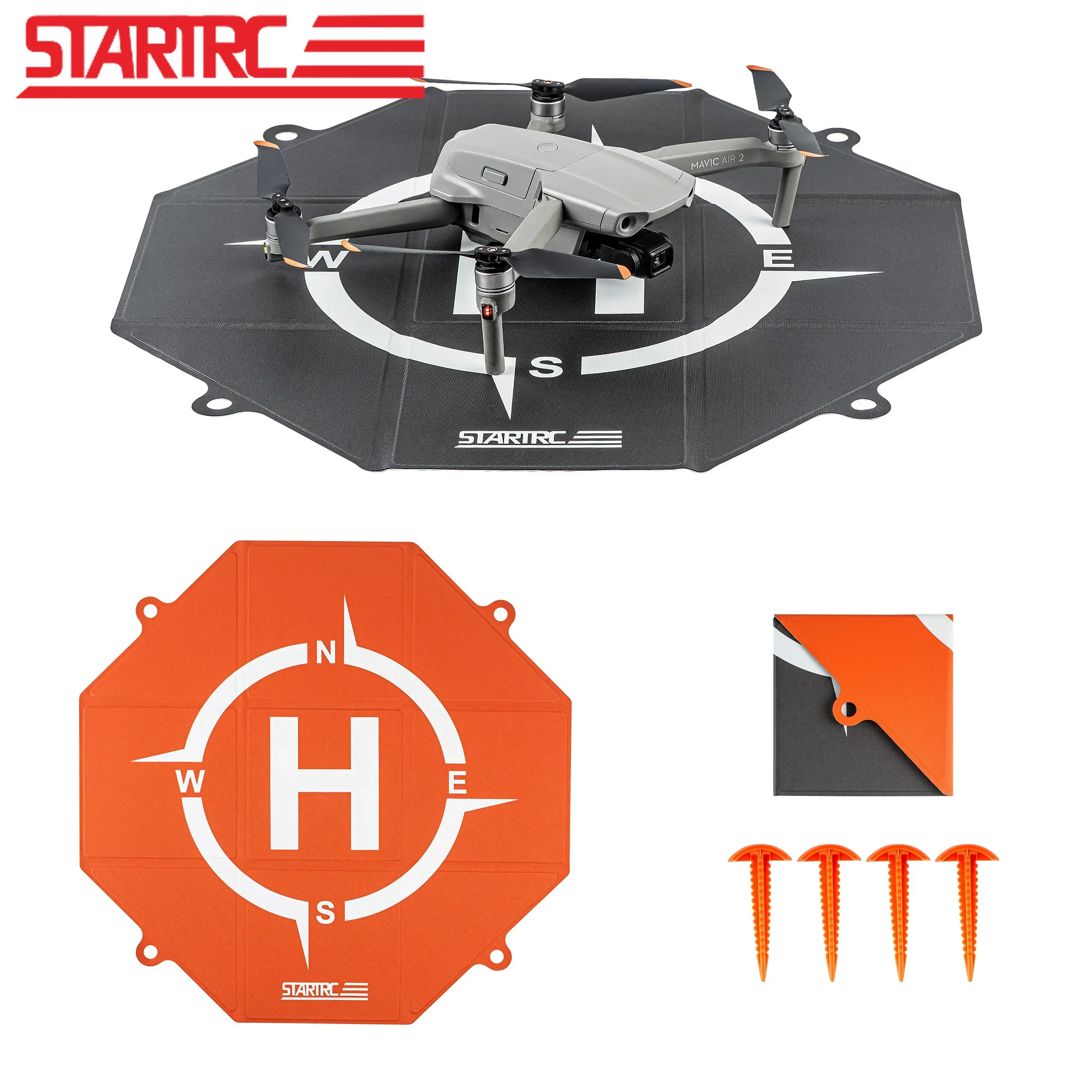 Drone Landing Pads Universal Waterproof Portable Fast Foldable Helipad For DJI Neo Mini 3 Mini 2 SE Avata 2 FPV Mavic 3 Pro 20IN