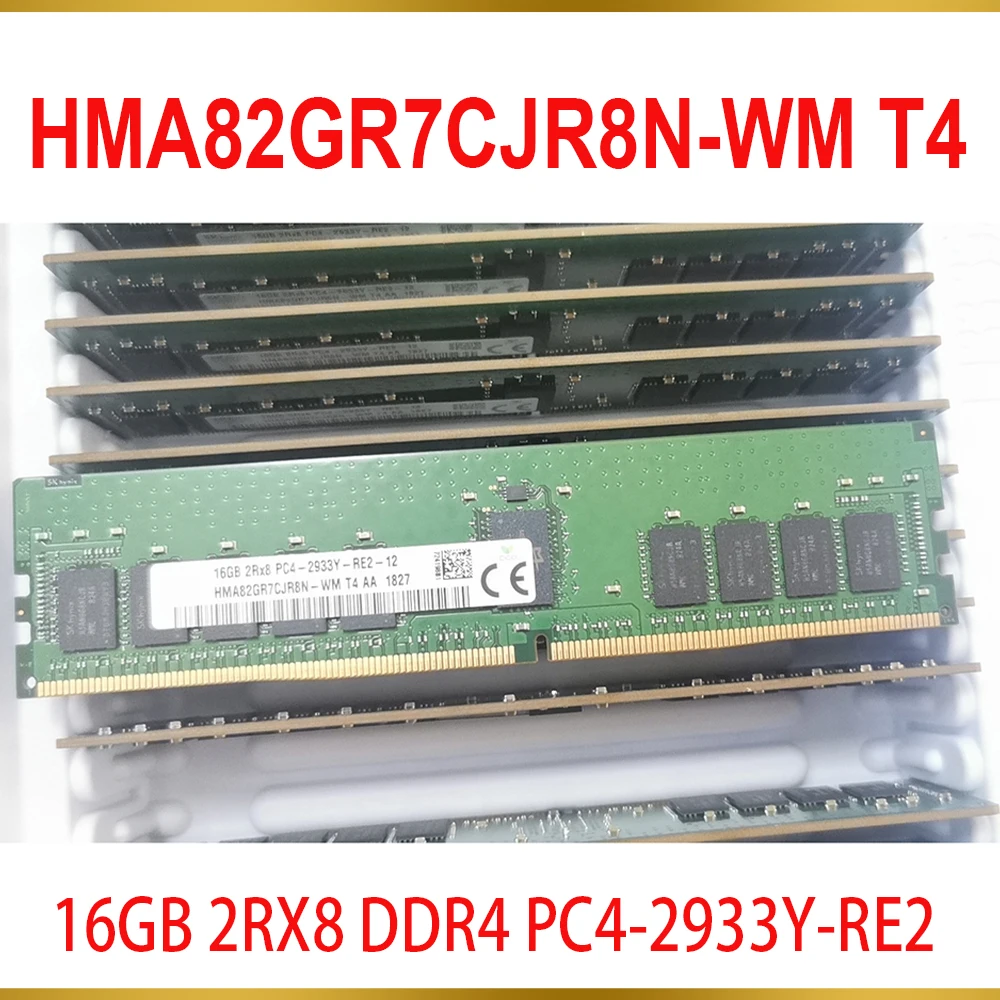 1Pcs For SK Hynix RAM 16G 16GB 2RX8 DDR4 PC4 2933Y RE2 Server Memory HMA82GR7CJR8N WM