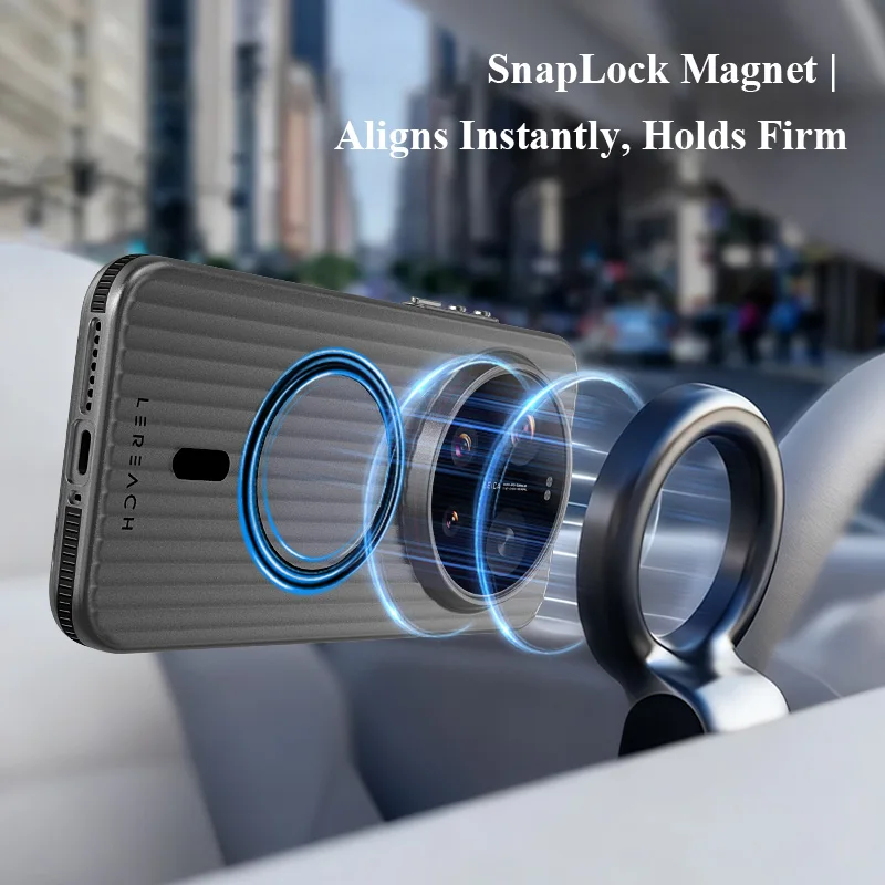 Lereach Magnetic Frosted Anti-Slip Slim Phone Case with Multi-Scene Protection