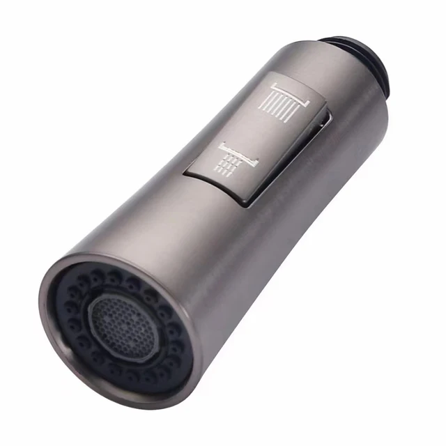 Shower Nozzle for Kitchen Tap Faucet with Easy to Use Design ABS Material G1/2 Connection Size Silver/Black/Brushed/Gray 6