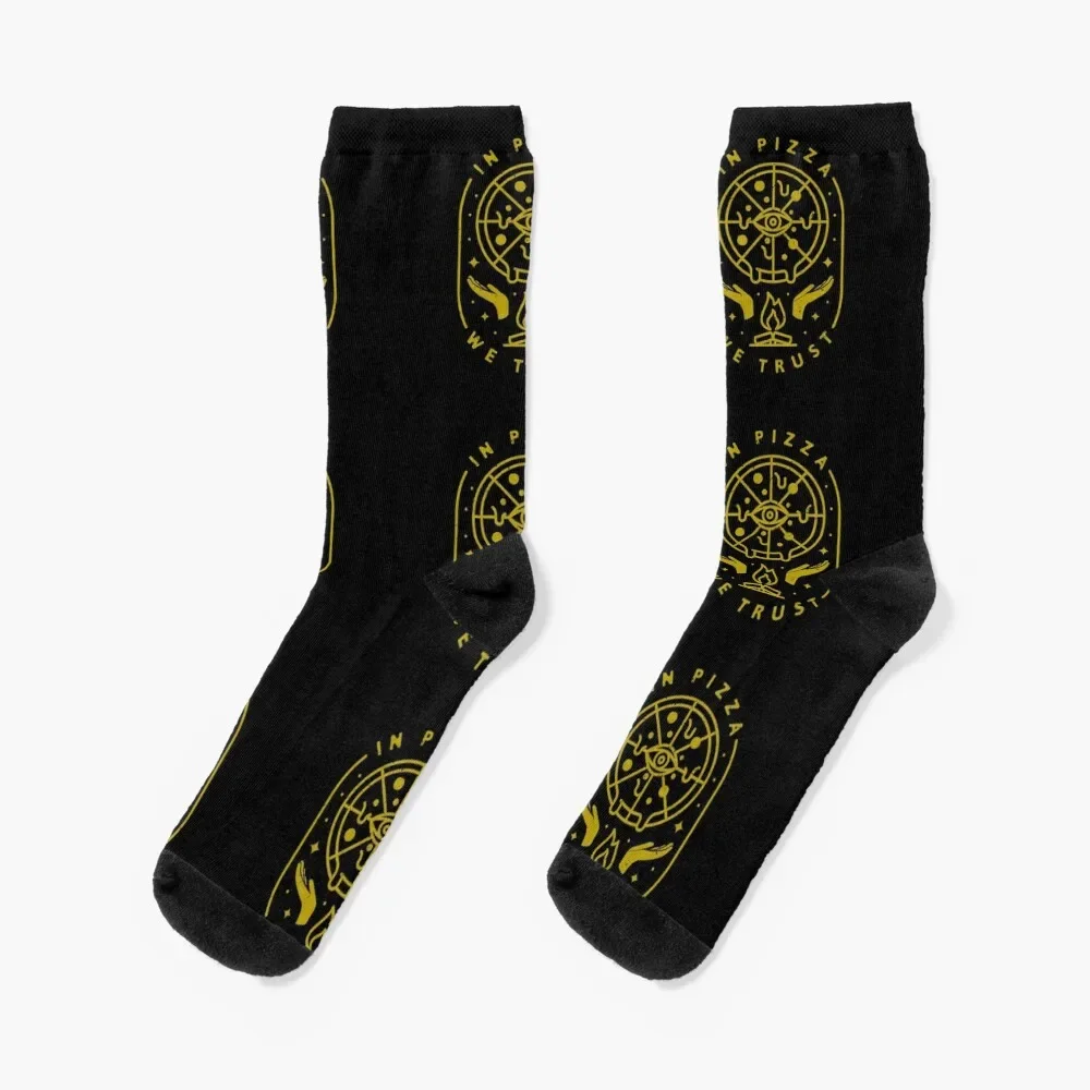 

In Pizza We Trust Socks Soccer halloween ankle Socks Women Men's