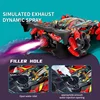 F2 RC Drift Car With Music Led Lights 2.4G Glove Gesture Radio Remote Control Spray Stunt Cars 4WD Electric Children Toys 2
