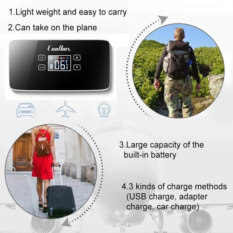 USB Insulin Cooler 13600mAh Portable Medical Trave...