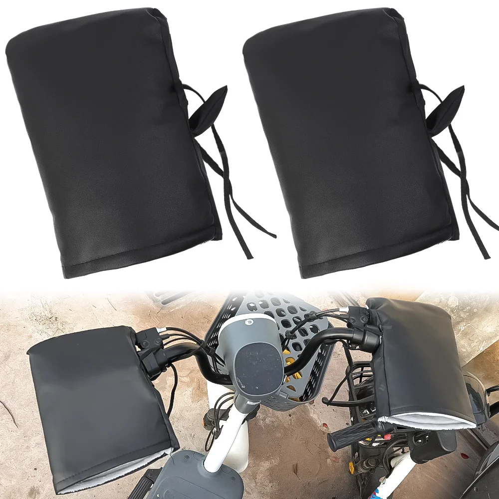 Motorrad Roller Dicke Warme Lenker Muff Grip Griff Bar Muff Regendicht Reiten Schutz Winter Wärmer Thermische Abdeckung Handschuhe – Detail 6