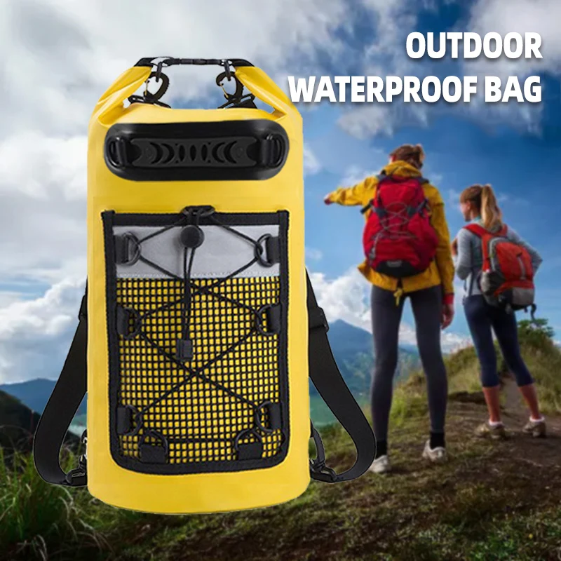 IDRYBAG Zaino Impermeabile Sacco Secco Galleggiante 20L/30L/40L, Sacchi Impermeabili per Zaino per Uomini, Sacco Secco Impermeabile per Kayak
