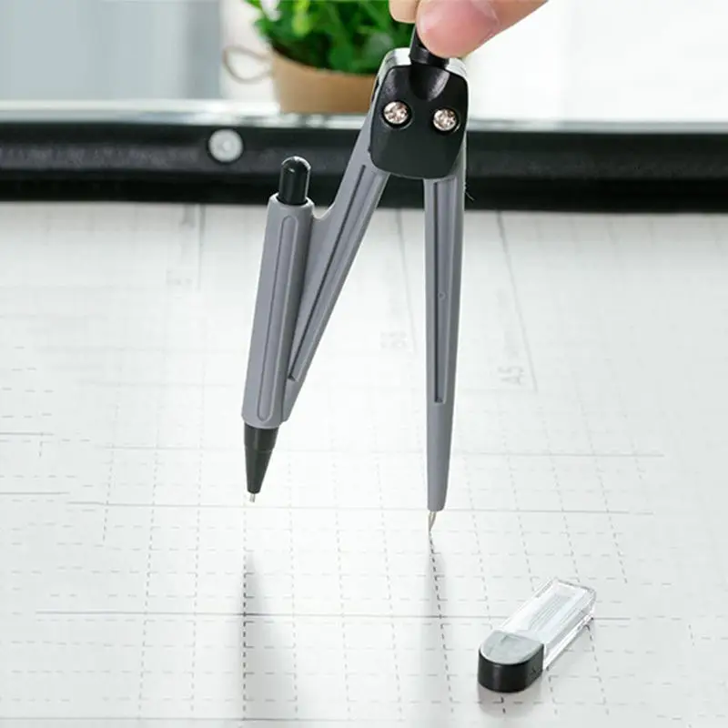 High Precision Professional Metal Compass Drawing Set with Pencil Refills Lead School Compass Drawing Set drawing compass compass lead refills