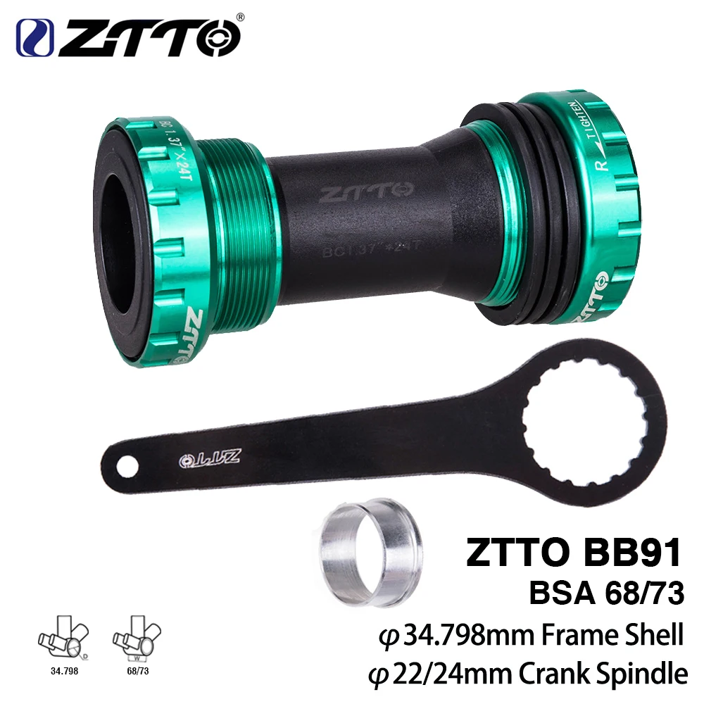 ZTTO-自転車ボトムブラケット,密閉型ベアリングbsa,bb68,73mm