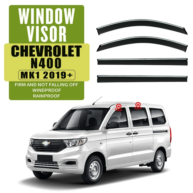 

For CHEVROLET N300/N400 2008-2023 Plastic Window Visor Vent Shades Sun Rain Deflector Guard For CHEVROLET N300/N400 2008-2023